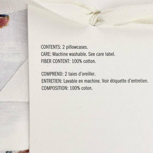 Pottery Barn Pillowcases Set of 2 KING Nostalgic Santa 100% Cotton Christmas - Picture 3 of 5